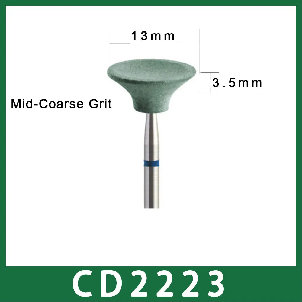 Циркониевая шлифовальная машина боры(hp) 1 шт. без необходимости водяного охлаждения для насадка для стоматологического оборудования - Цвет: CD2223