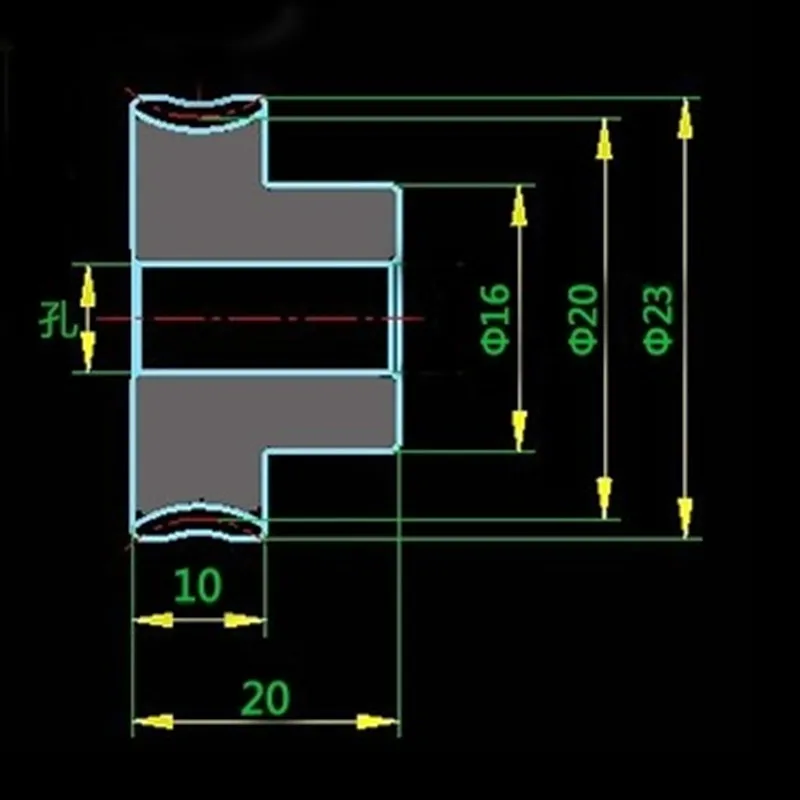 Relación de 1M-20Teeths: 1: 10 motores eléctricos conjunto de varilla de engranaje de gusano de acero agujero de gusano de engranaje de 8mm, agujero de varilla de 8mm