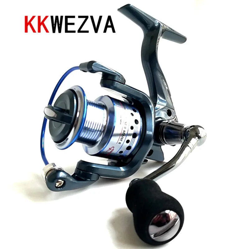 

KKWEZVA Metal Deep cup 2000H-5000H Spinning Fishing Reel 5.5:1 No gap Full Metal Spinning Wheel + Metal Rocker And EVA hold