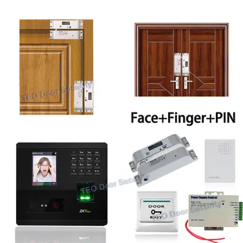 

Door Access Control System Bolt Door Lock NC Face Open Door New Facial Fingerprint Time Clock And Access Control System