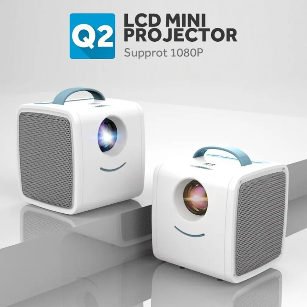 

Q2 MINI Projector Portable LCD Proyector Mini LED TV Home Cinema Theater Beamer Full HD 1080P 700 Lumens USB/TF/AC/DC/HD/ Input