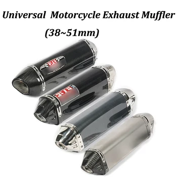 

38~51mm Motorcycle Exhaust Muffler Modified With Yo Sticker Moto Escape For Ninja 250 Z250 Ninja 300 Ninja 250R Z250SL Ninja 400