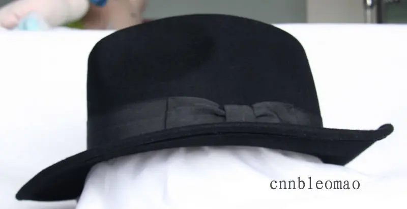 MICHAEL JACKSON black Fedora Hat Cap 