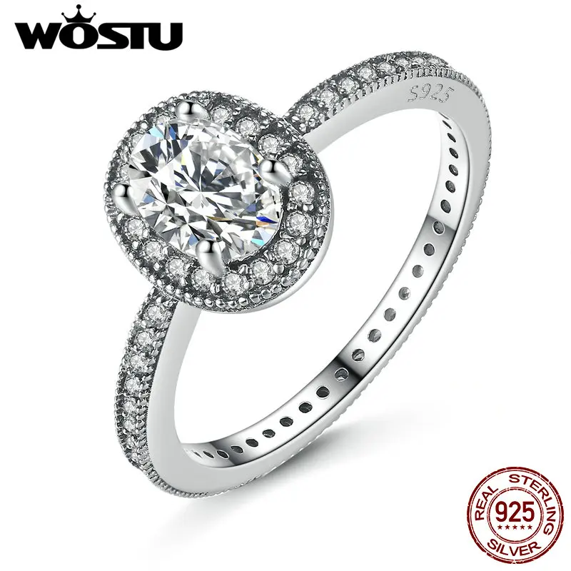 

Romantic 925 Sterling Silver Vintage Elegance Ring For Women With Clear CZ Luxury Engagement Ring S925 Fine Jewelry FB7608