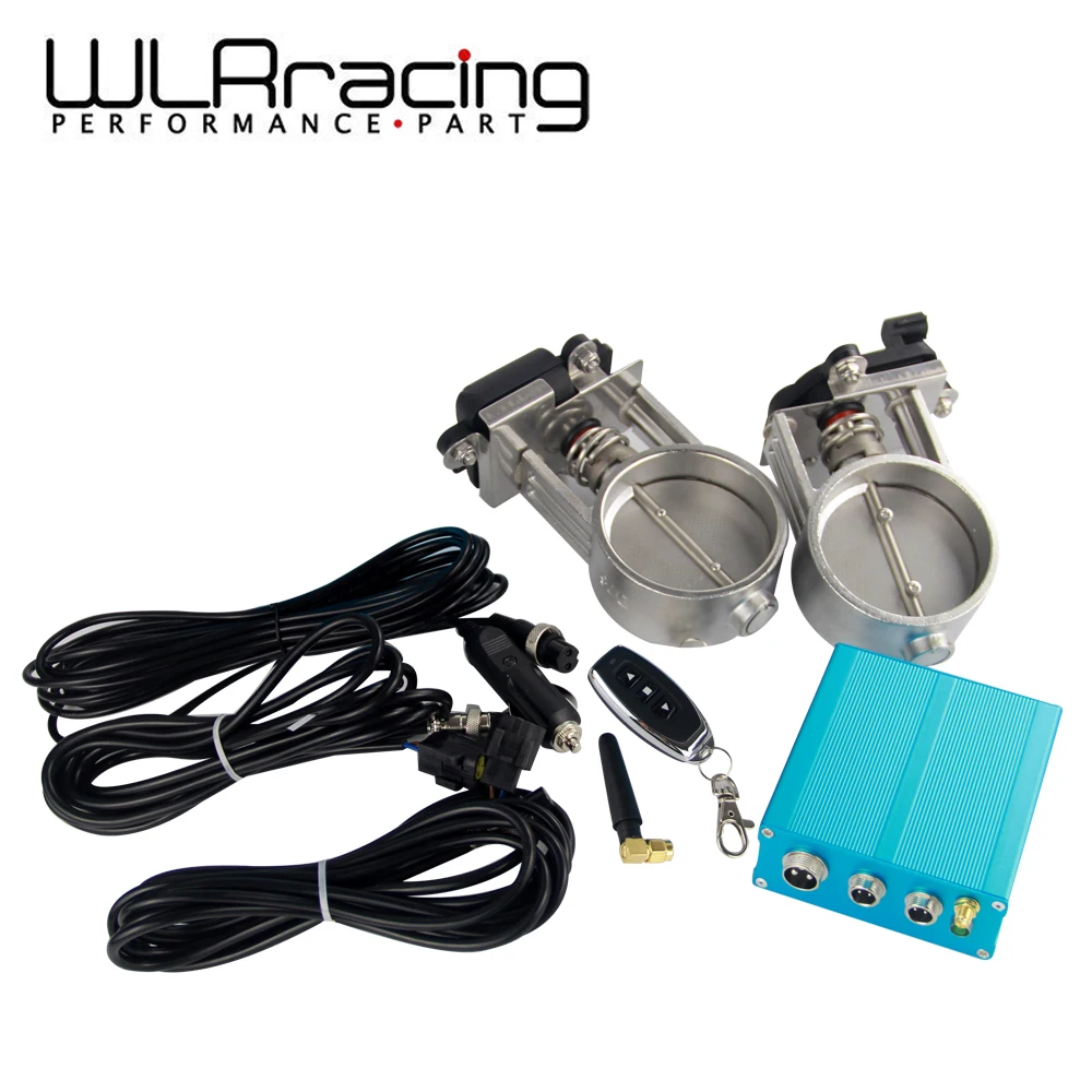 

WLR RACING - 3" / 76mm Vacuum Exhaust Cutout Electric Control Valve Kit With Vacuum Pump 2 sets WLR-ECV23