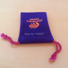 Маленький синий бархат ювелирные изделия мешочек Бархатный бархатный мешочек шнурком сумка логотип телефона