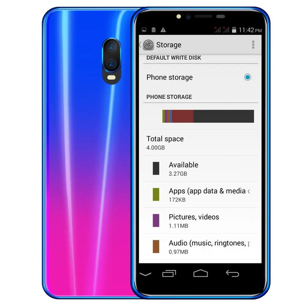 Красивый смартфон R17D 5 72 дюймов FHD экран android мобильный телефон отпечаток пальца
