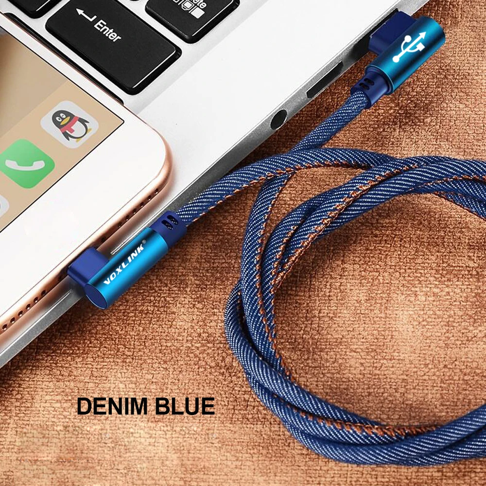 VOXLINK Cable Micro USB de carga rápida Cable de datos Micro para Samsung/xiaomi/lenovo/huawei/HTC/ meizu teléfono móvil Android Cables