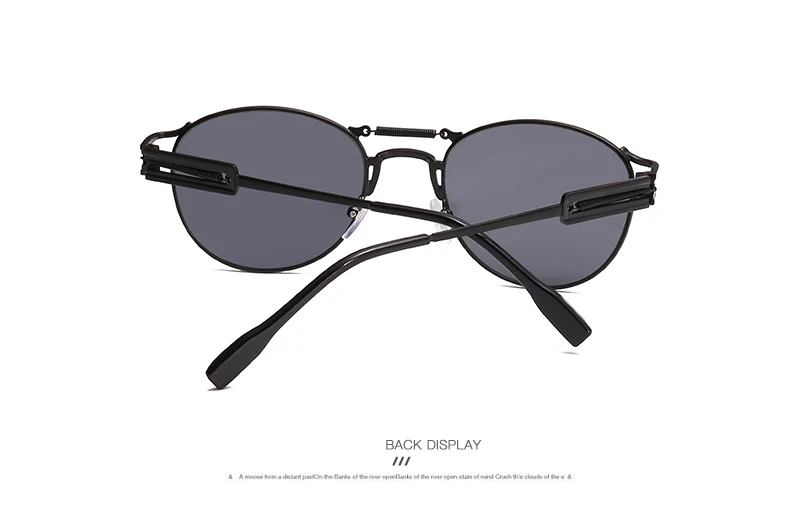 LEIDISEN мужские солнцезащитные очки в стиле стимпанк Для женщин, фирменный дизайн, зеркальные линзы, винтажные Ретро очки овальные солнцезащитные очки высокого качества с UV400