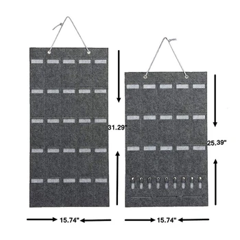 

Household Practical Multi-grids Storage Hanging Bag Sunglasses Storage Bag Jewelry Storage Bag