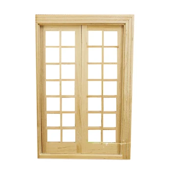 

1/12 Dollhouse Miniature DIY fitment Material Classic French Door