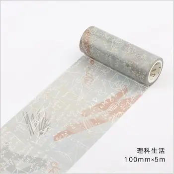 

100mm Science mathematical formula decoration planner washi tape DIY scrapbooking diary album masking tape escolar