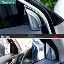 Tonlinker чехол Стикеры для Mazda CX5 2015-17 автомобиль стиль 2 шт. ABS Матовый передней двери Треугольная рама стикер интимные аксессуары