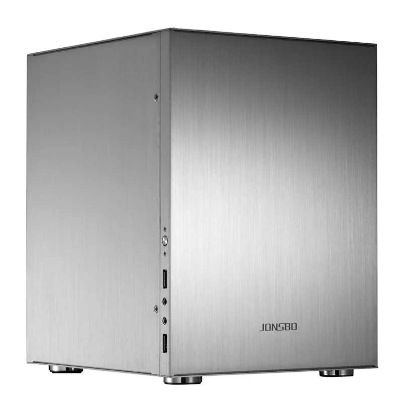 JONSBO C2 компьютерный корпус поддержка ITX MicroATX материнская плата для ATX Power USB3.0 Настольный HTPC алюминиевый корпус C2S