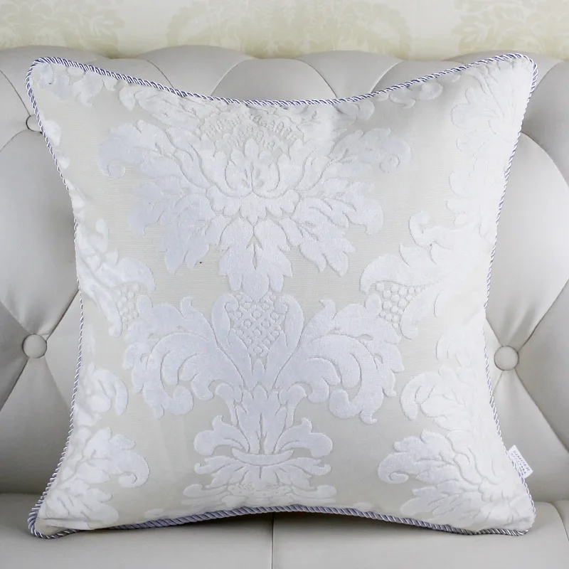 High Quality Europe Style White Throw Pillows Decorative High Quality Europe Style White Throw Pillows Decorative Pillow Case Almofada Velvet Cushion Cover In From Home
