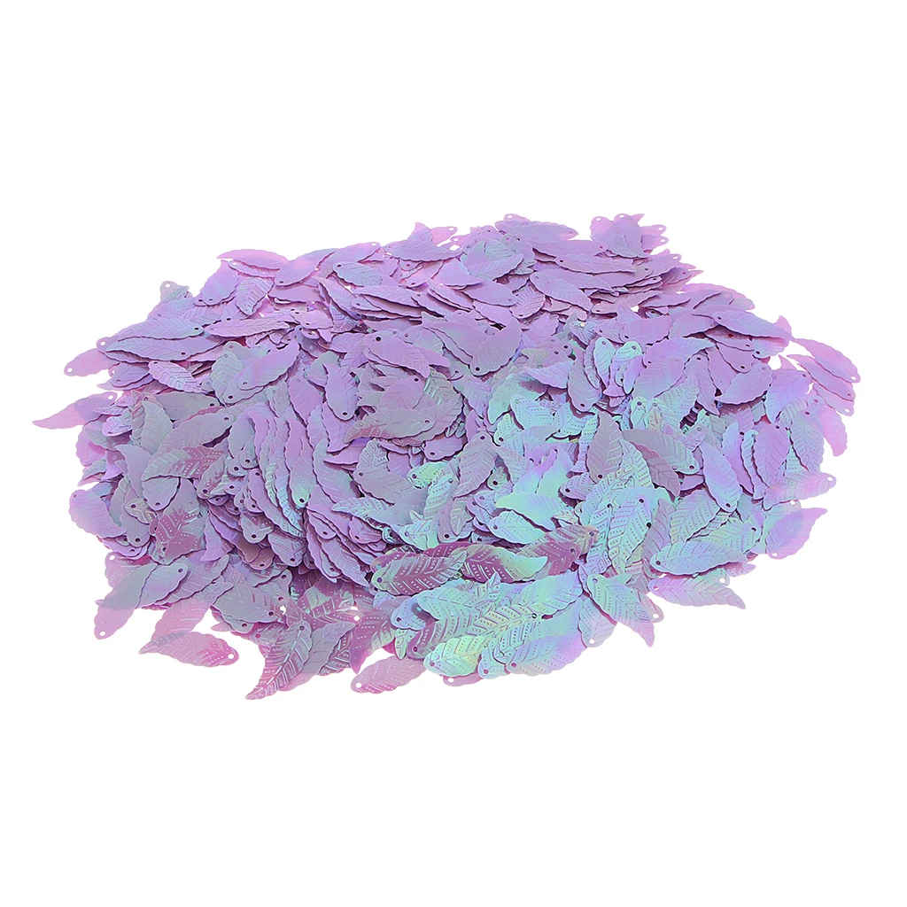Bag of 1100Pcs DIY Loose Leaf Sequins Glitter Paillette Spangles Lentejuelas for Sewing Bag Wedding Dress Craft Cross Stitch