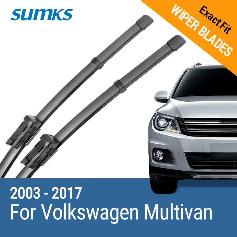 

SUMKS Wiper Blades for Volkswagen Multivan T5 T6 2003 2004 2005 2006 2007 2008 2009 2010 2011 2012 2013 2014 2015 2016 2017