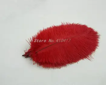 

Wholesale 50pcs Red Color Top Quanlity Ostrich Feathers 25-30cm/10-12 Inches For Party Wedding Decoration