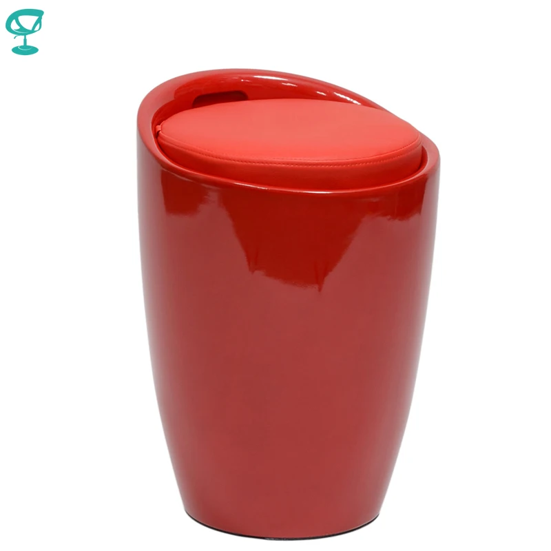  94903 Barneo N-13 Plastic Kitchen Breakfast Interior Stool Bar Chair Kitchen Furniture Red free shi - 1000004341013