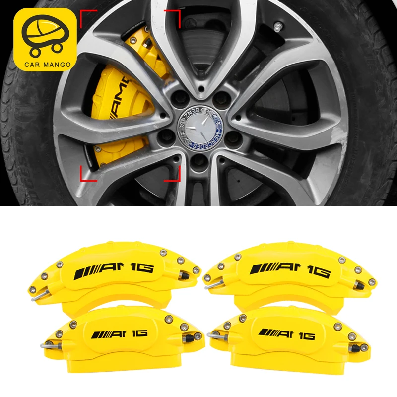 

CarManGo for Mercedes Benz C Class W205 2016-2019 Auto Car Brake Caliper Cover Trim Frame Decoration Exterior Accessories