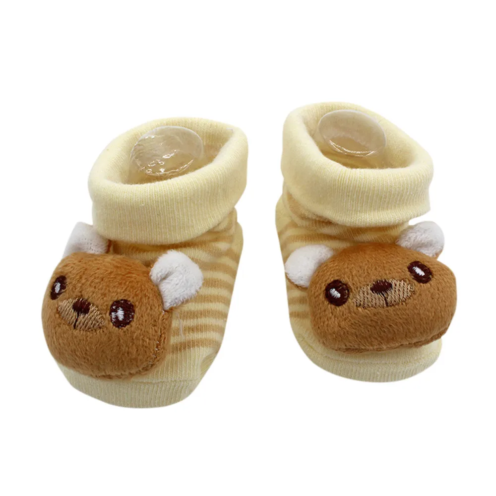 Нескользящие носки с рисунками животных для новорожденных девочек и мальчиков; тапочки; Лидер продаж; милые носки; ST21