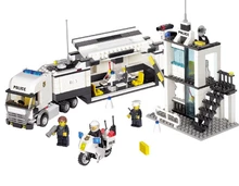 Model constructing package suitable with lego metropolis Police Station Truck 3D blocks Educational mannequin constructing toy hobbies for kids