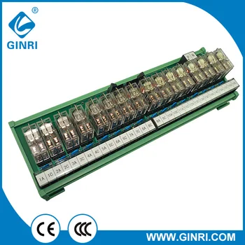 

JR-B16LJ-P/24VDC terminal block plc output 16 channel omron relay module