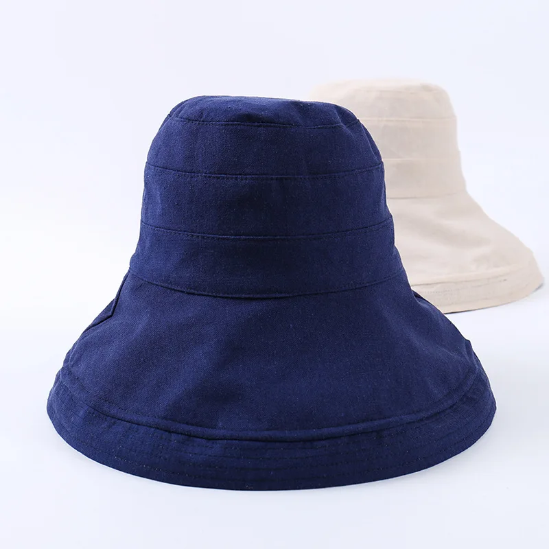 Buck hat 001-Navy Женская панама, Панама, женская летняя шляпа, Панама, женские шляпы, Панама, для девочек, с цветочным принтом, двойная одежда, шапки, шляпа для взрослых, для девочек, хлопок - Цвет: Buck hat 001-Navy