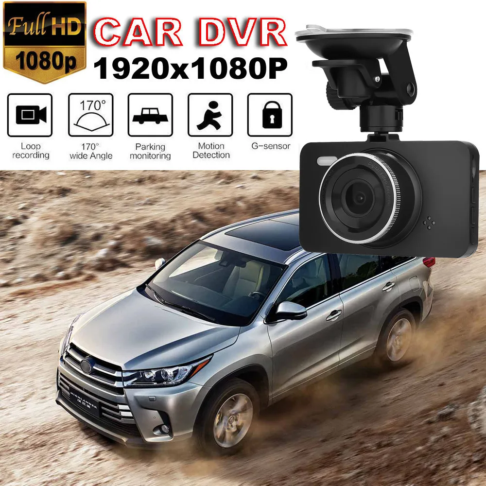 

2019 New Hot Sale Arival 1080P Car DVR Dash Cam Camera Full HD with 3inch LCD Screen 170° Wide Angle carros Lente Dupla 3.11
