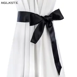 Модные женские ремни галстук-бабочка район ремень ms. одежда поясом высокое качество коллокации платье Дамская узел тонкий пояс lbq001