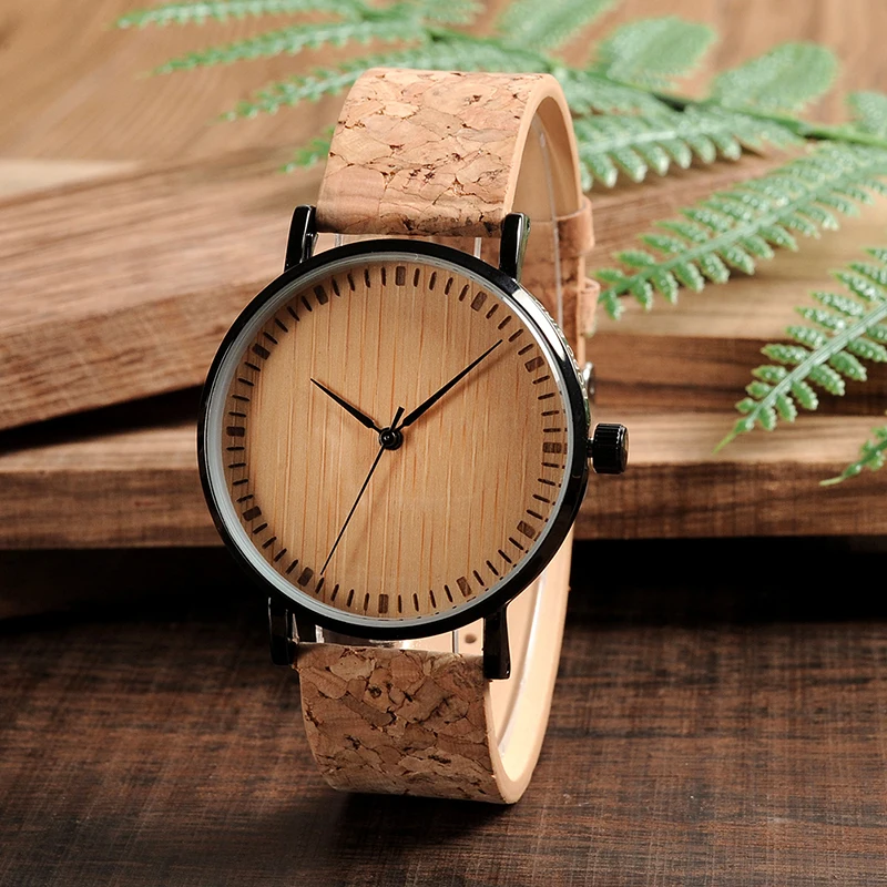BOBO BIRD Mens Women Vintage Design Brand Luxury Wooden Bamboo Watches Ladies Watch With Leather Quartz Watch in Gift Box