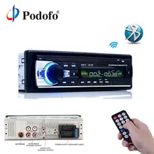 Podofo 12 V Auto Radio Stereo Bluetooth Remote Control Caricatore del telefono USB/SD/AUX-IN Audio MP3 Player 1 DIN In-Dash Car Audio JSD52