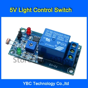 

Free Shipping 2pcs/lot 5V Light Control Switch Photoresistor Plus Relay Module