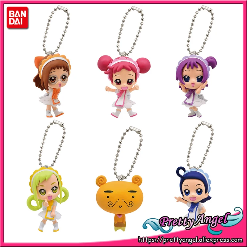 

PrettyAngel - Genuine Bandai Magical Ojamajo Doremi Swing Keychain Gashapon Set of 6 pcs Figures