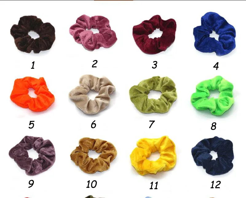 36 цветов Elvet Scrunchie для женщин девочек эластичные волосы резиновые ленты аксессуары галстук резинка для волос хвост держатель gumki do wlosow