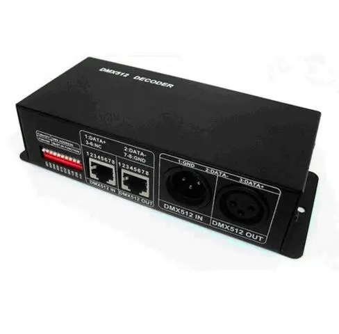 LN-DMXTCON-3CH-LVdc12-24v светодиодные цифровые rgb полосы dmx контроллер invert 512 сигнал в ШИМ