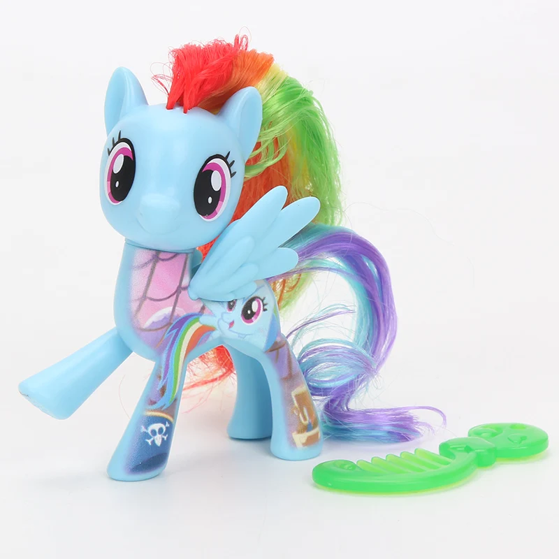 8 см игрушки My Little Pony Friendship is Magic Пинки Пай Радуга Дэш Флаттершай Songbird Serenade ПВХ фигурка модель