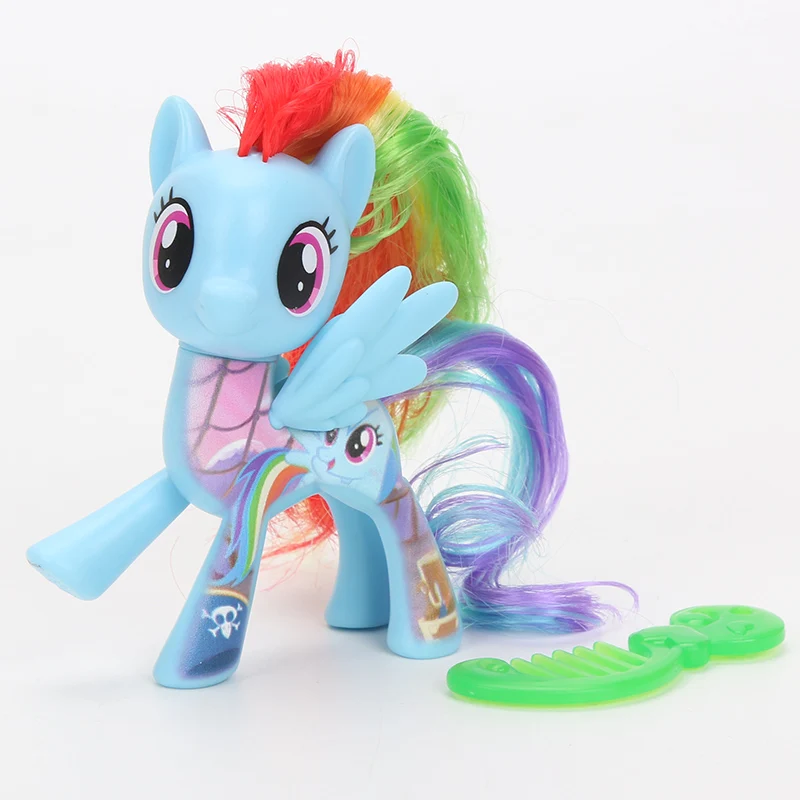 8 см игрушки My Little Pony Дружба это чудо серии юбкой всех цветов радуги Платье
