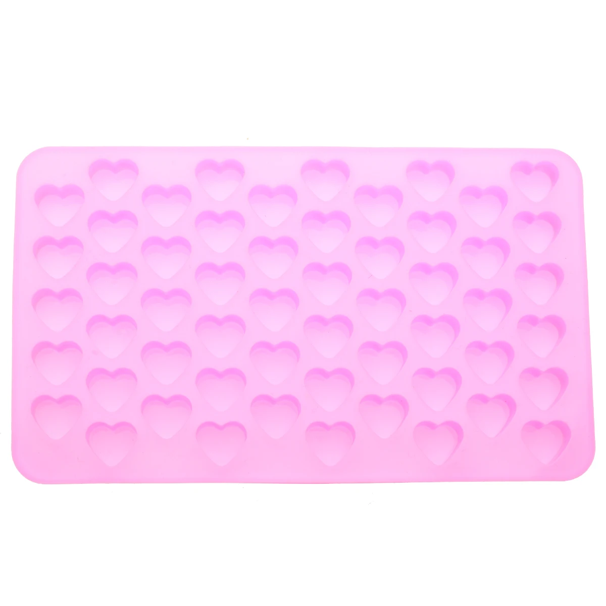 55 Holes Silicone Mini Heart Mold Chocolate Candy Ice Cube Mould Love Shaped Fondant Cake Decoration Kitchen DIY Baking Tool