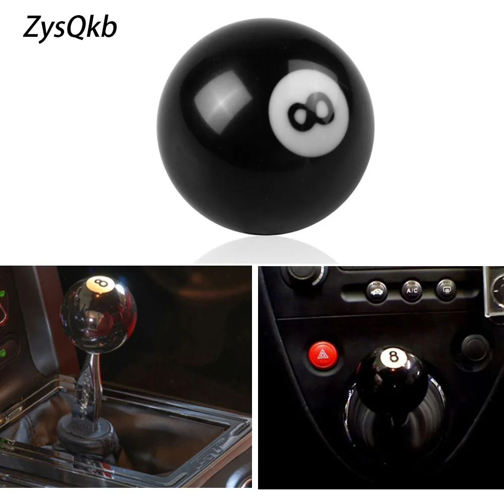 Free shipping BLACK 8 BALL SHIFT KNOB FOR MANUAL SHORT THROW GEAR