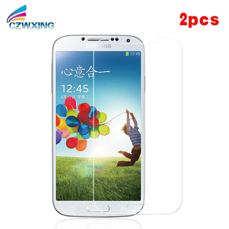 2 шт закаленное стекло для Samsung Galaxy S4 Защита экрана 9500 i9500 GT S 4 Flim|Защитные стёкла и