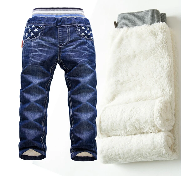 Kk-rabbit/XK-081, новинка, высокое качество, плотные зимние теплые детские джинсы брюки для девочек детские штаны, розничная