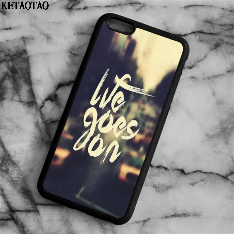 KETAOTAO жизнь идет на вдохновляющий чехол для телефона s iPhone 4S 5C 5S 6 6S 7 8 Plus XR XS Max X из