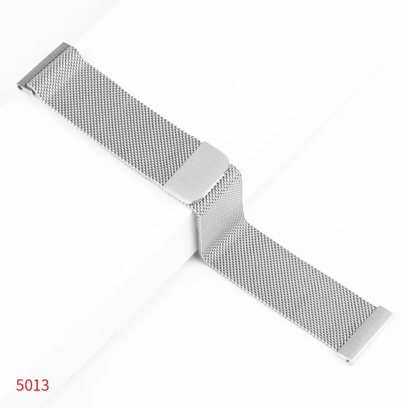 Ремешок для часов, Миланская петля, Нержавеющая сталь band для samsung Шестерни S3 Frontier/классические 22 мм/S2 S4 20 мм Galaxy Watch 46/42 мм сменный ремешок - Цвет ремешка: SILVER