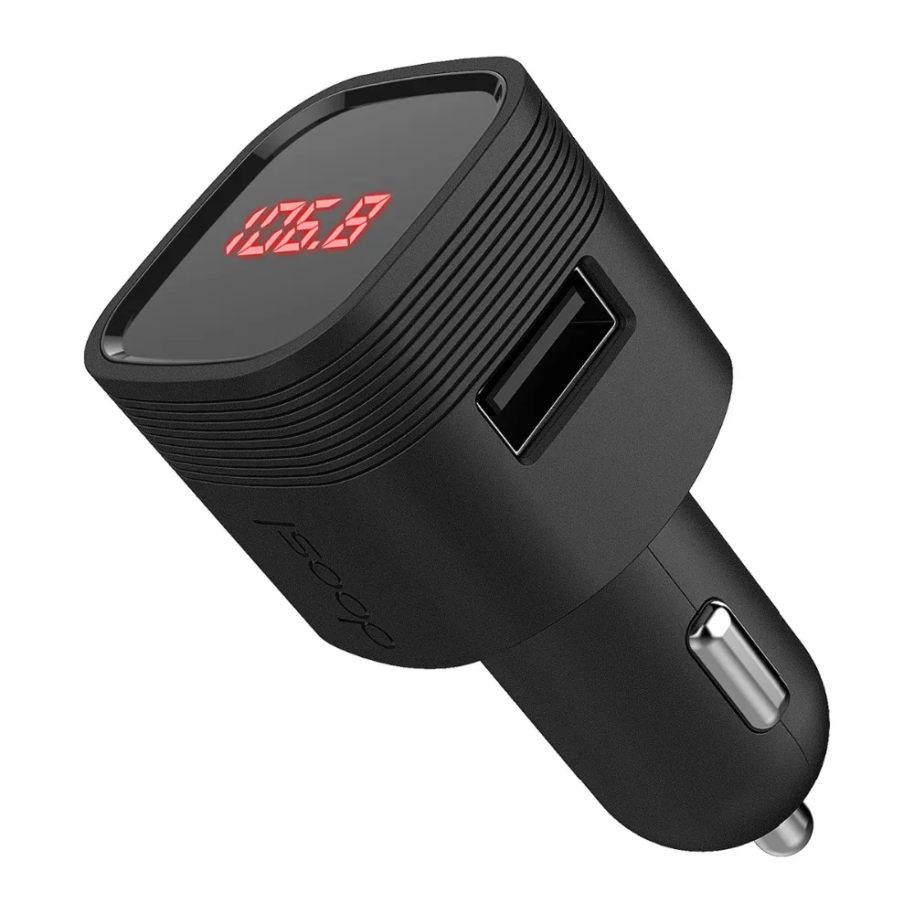 

Doosl In-Car Bluetooth Car Adapter Premium Sound Quality Bluetooth FM Transmitter for Car with USB Car Charger for iPhone