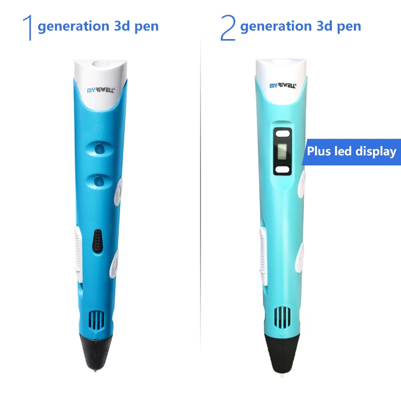 myriwell 3d ручка для рисования,LED дисплей,АБС/PLA нить,3д ручка 3d pen 3d pens Позволяет детям делать бесплатную живопись 3 д ручка 3 д триде ручка 3d ручка самая дешовая 3d Ручка зд ручка 3d для объёмного рисования