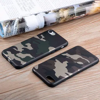 

Military Camouflage case for iPhone 6 6s 5 5S SE silicone TPU Material soft Skin covers for iPhone 7 coque fundas for iphone 8