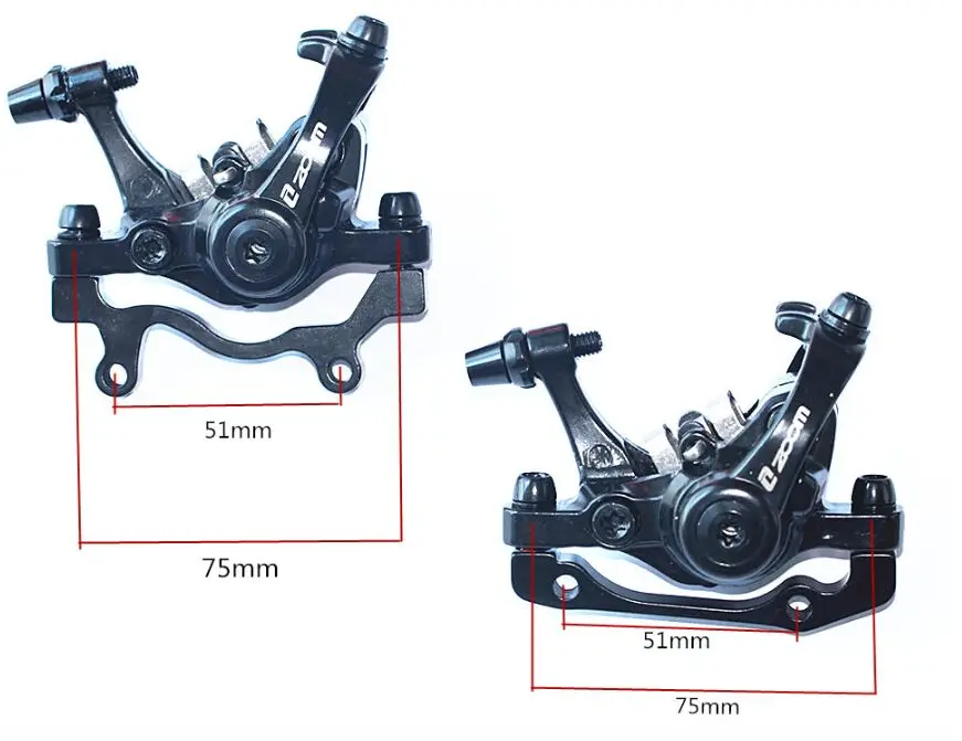 ZOOM велосипедный тормоз горный MTB велосипед тормоза суппорт передний задний диск HS1/G3 160/180 ротор отличается от Avid BB7/BB5 части