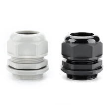 4 шт Проволочный Кабель CE белый черный Водонепроницаемый нейлоновый кабельный сальник для герметизации провода с Пластик разъем провода Jionts PG36 PG42 PG48