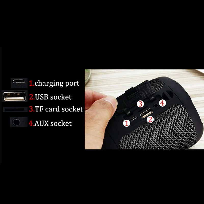 LIGE Мини Bluetooth уличный басовый динамик водонепроницаемая Портативная